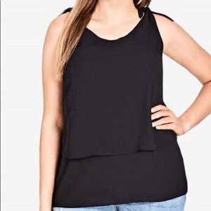 ❤️ CITY CHIC Cami bow knot details & multi layers